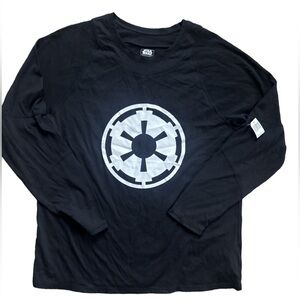 NWT Disney Parks Star Wars Galaxy’s Edge Empire Imperial Crest Long Sleeve -L
